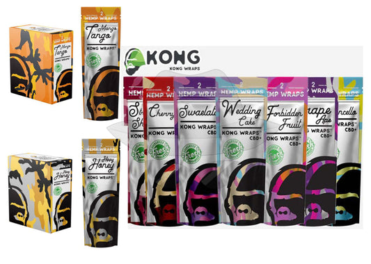 Kong Wraps 2Pk Blunt 25Ct Display ( Rolling Papers