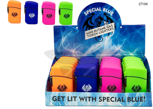 Lt104 Special Blue Classic Rubber Lighters-20Ct Lighter