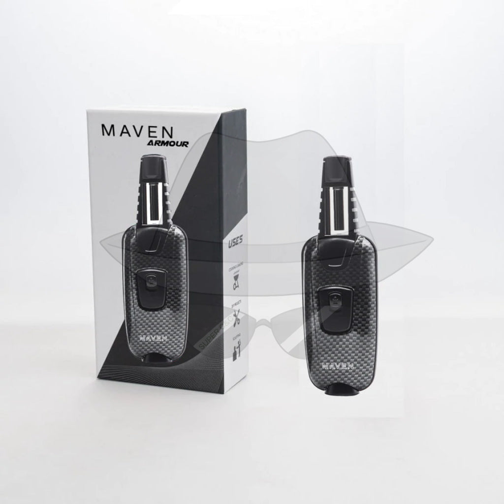 Maven Armour | Premium Straight Angle Torch Lighter Black