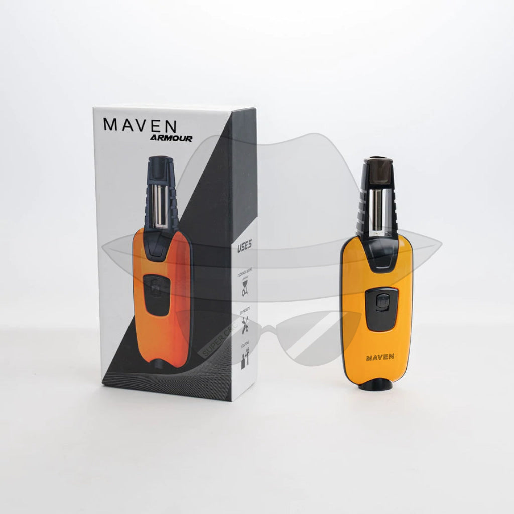 Maven Armour | Premium Straight Angle Torch Lighter Yellow