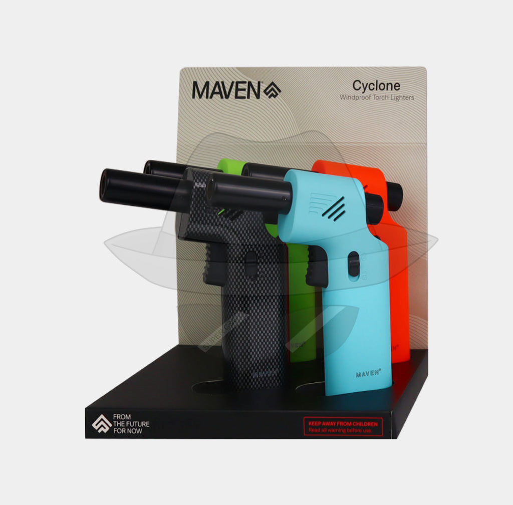 Maven Cyclone Torch Lighter Display -4ct Lighter