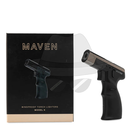 Maven Model K | Handheld Angled Single Jet Torch Lighter Gunmetal/black