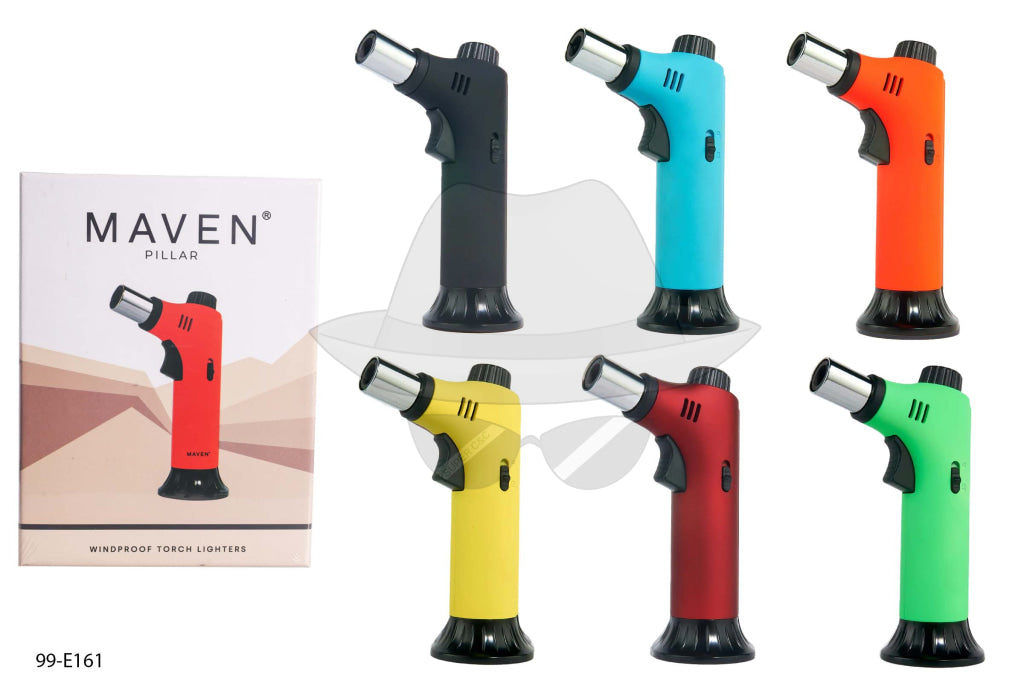 Maven Pillar | Premium Handheld Angled Table Torch Lighter Mix 6Pcs