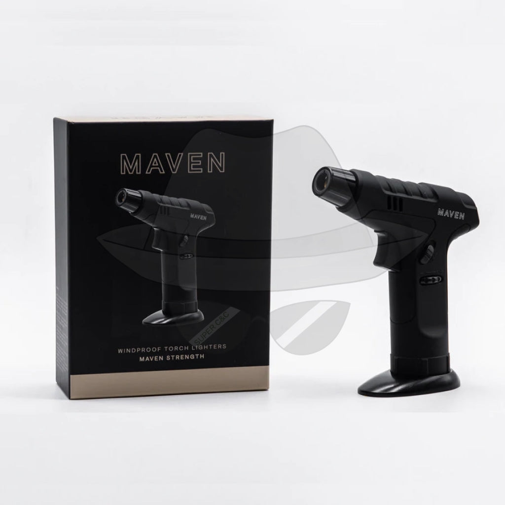 Maven Strength Windproof Torch Lighters Black Lighter