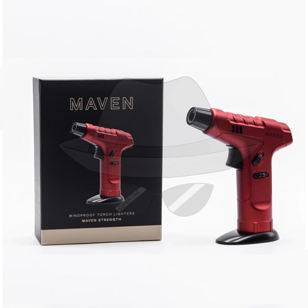 Maven Strength Windproof Torch Lighters Red Lighter