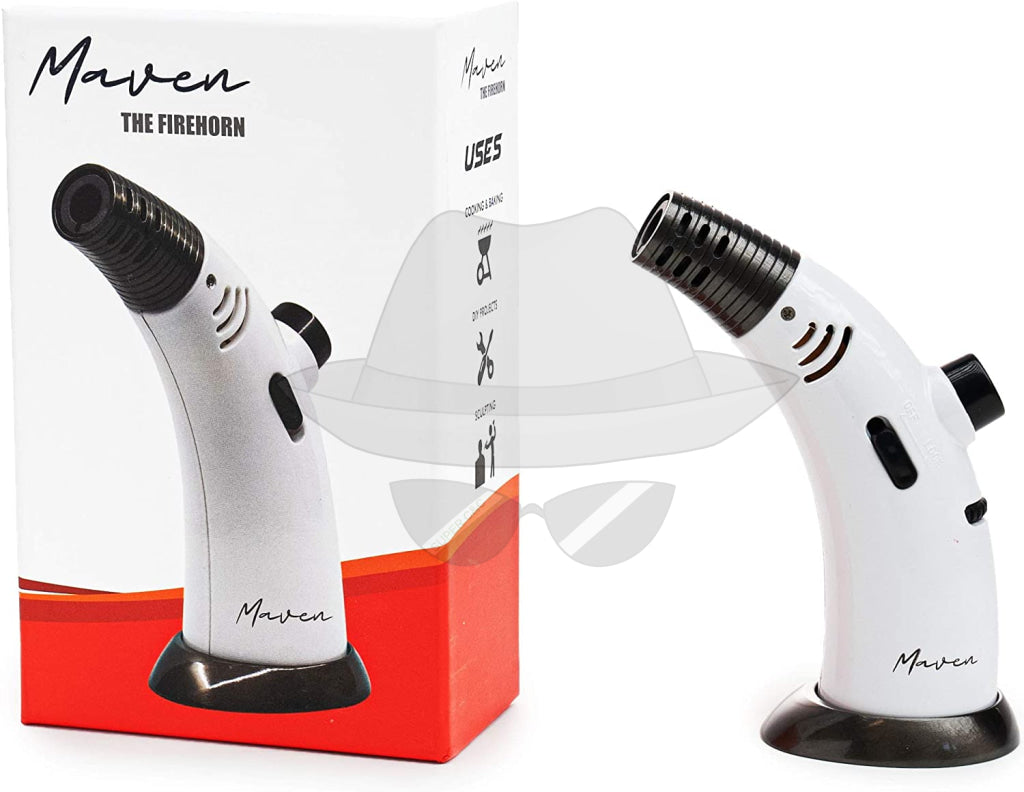 Maven The Firehorn Torch Lighters White Lighter