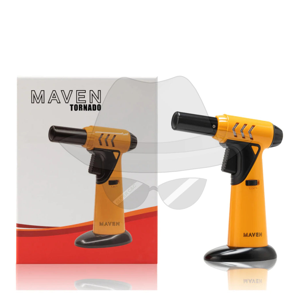Maven Tornado | Premium Table Torch Lighter Yellow