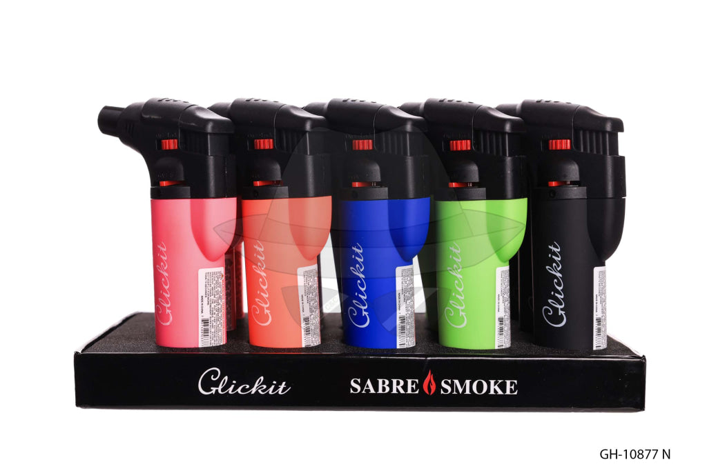 Mix Neon Color Single Torch-15Ct Lighter