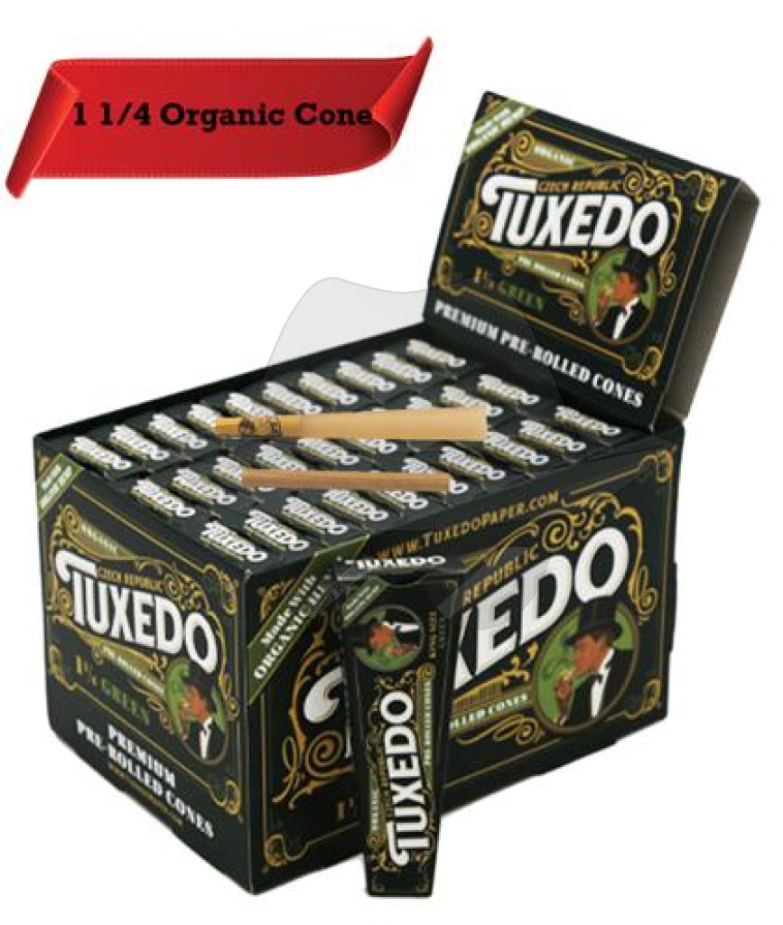 Premium Tuxedo Cone 11/4 Organic Rolling Papers