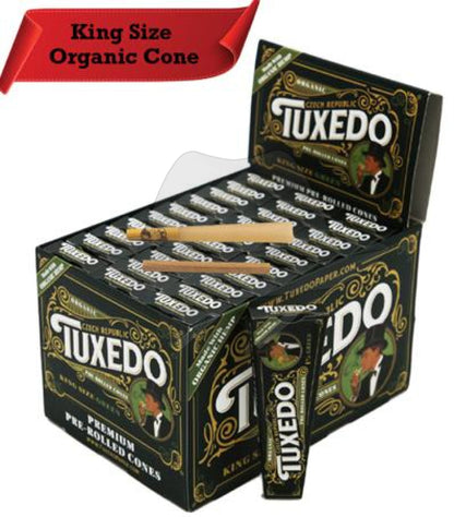 Premium Tuxedo Cone King Size Organic Rolling Papers