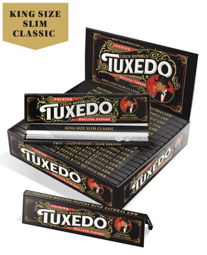 Premium Tuxedo Rolling Paper King Size Slim Classic 50Ct Papers