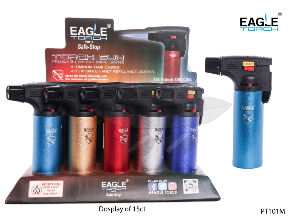 Pt101M Eagle Torch Gun Aluminum Tank Lighter