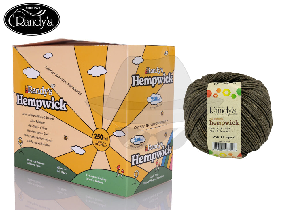 Randy’s 250ft Hemp Wick -4ct Rolling Papers