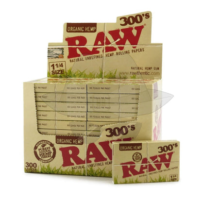 Raw 300S 1 1/4 Organic Paper Rolling Papers