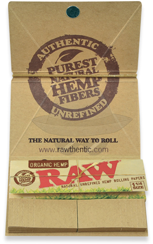Raw Artesano Organic 1 1/4 Fold-Out-Tray With Tips Rolling Papers