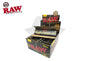Full Box Raw Black Connoisseur King Size Slim + Tips (24 Booklets) Rolling Papers