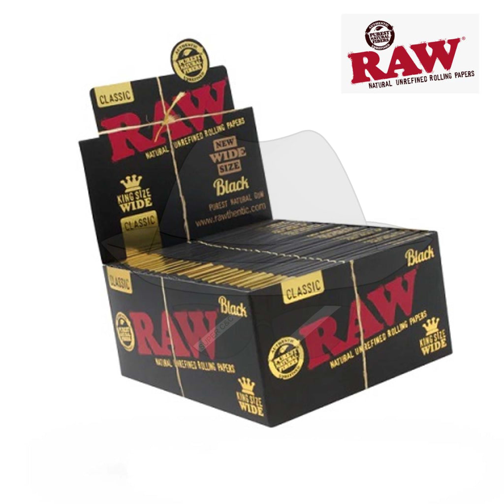 Raw Black King Size Wide Rolling Paper Papers