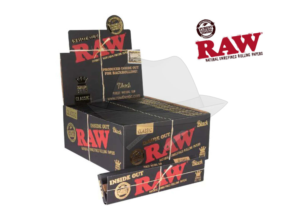 Raw Black Rolling Paper Inside Out Papers