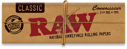 Raw Classic Connoisseur 1 1/4 (With Tips) Rolling Papers