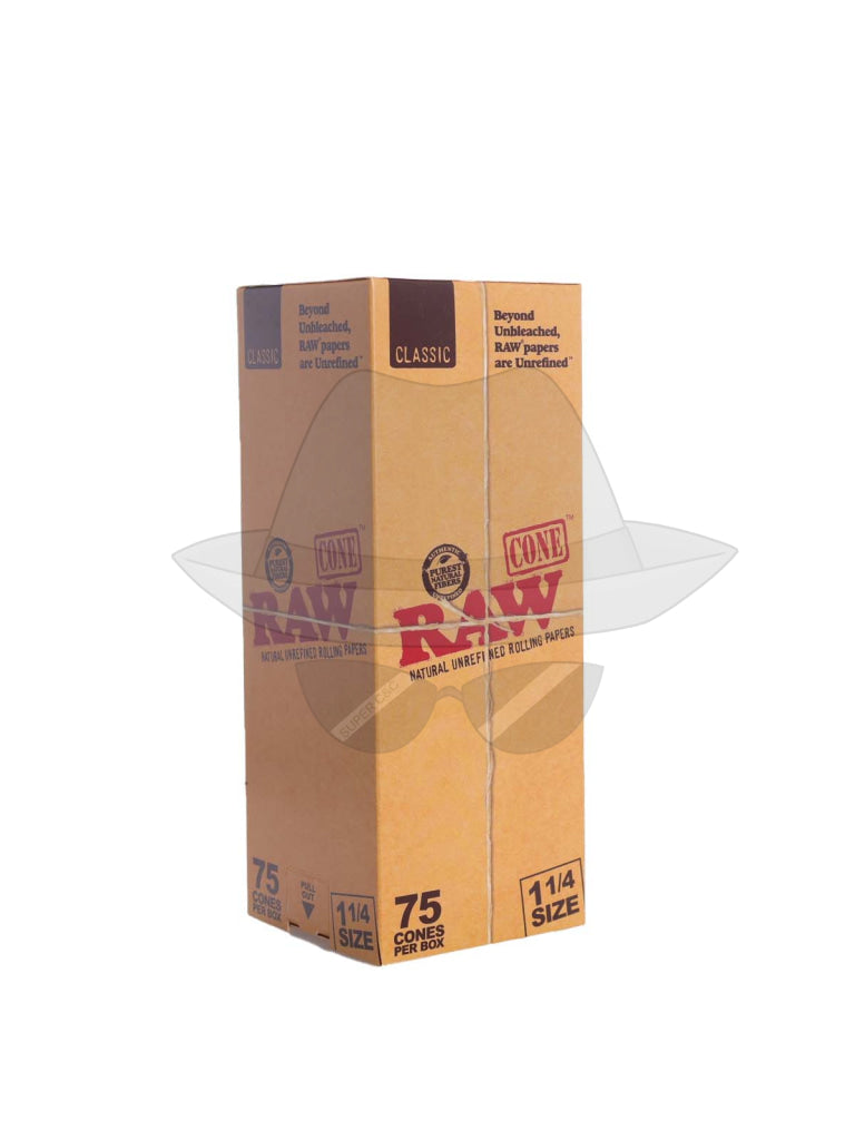 Raw Cone 75Ct Per Box 11/4 Rolling Papers