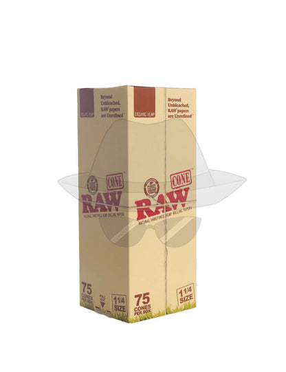 Raw Cone 75Ct Per Box Organic 11/4 Rolling Papers