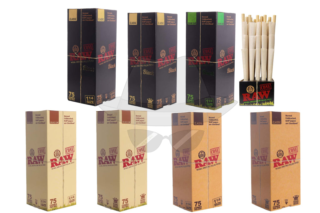 Raw Cone 75Ct Per Box Rolling Papers
