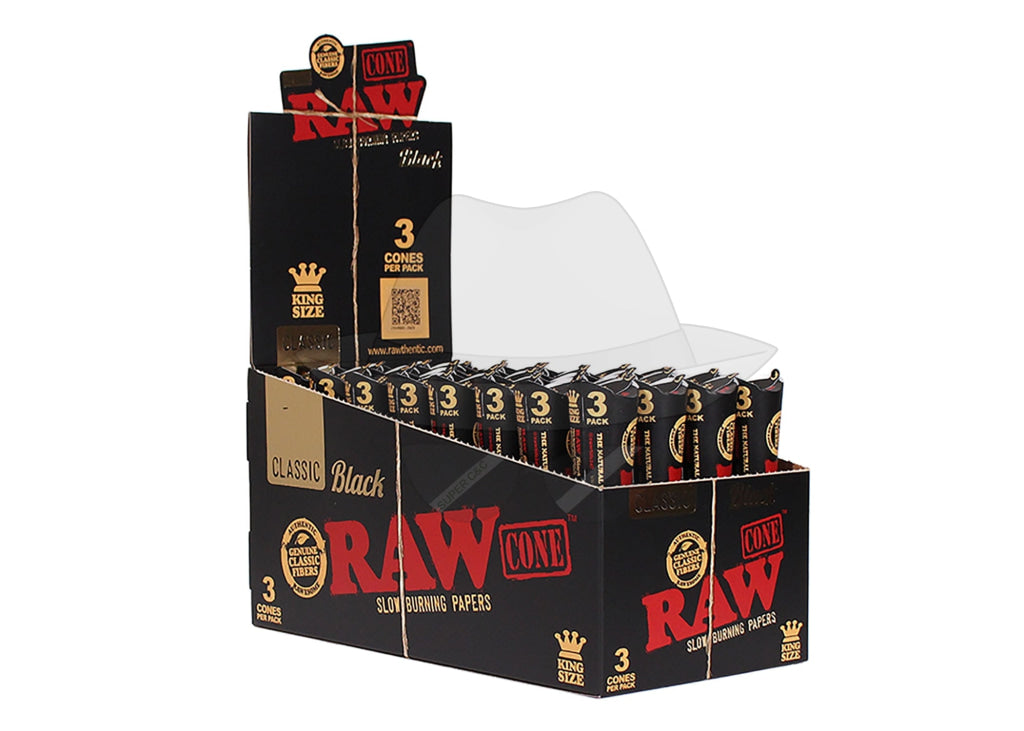 Raw Cone King Size Black Rolling Papers