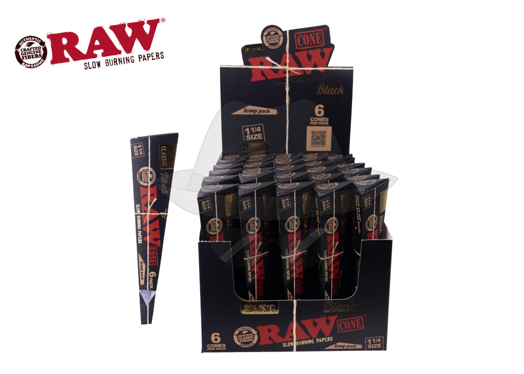 RAW Cone Scoop Pack 1 1/4 Rolling Papers