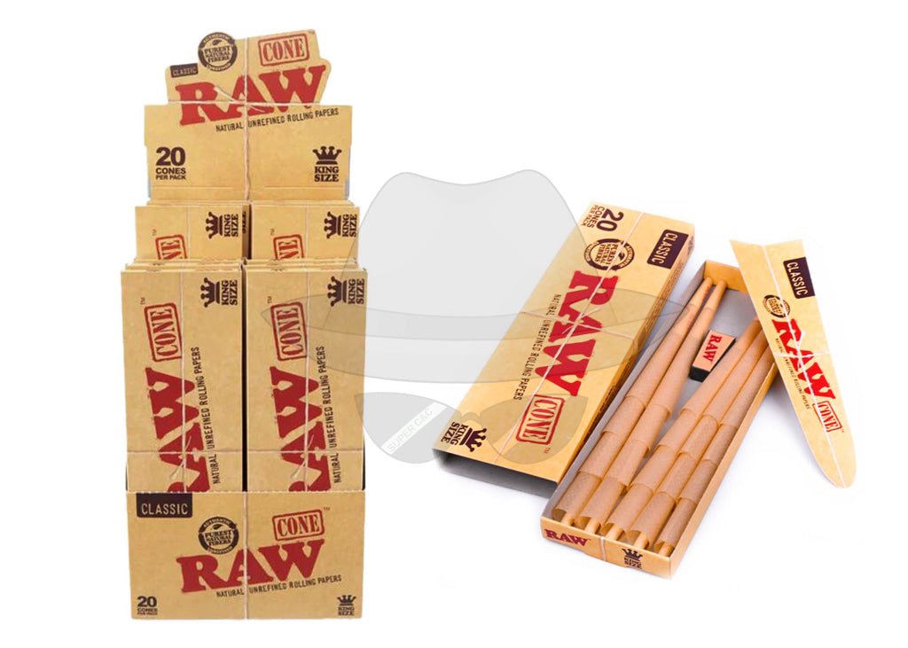 Raw King Size 20Cones - 12Ct Rolling Papers