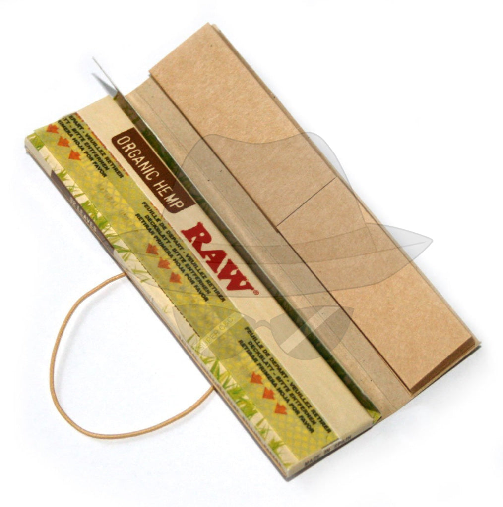 Raw King Size Slim + Tips Rolling Paper Connoisseur Classic Papers