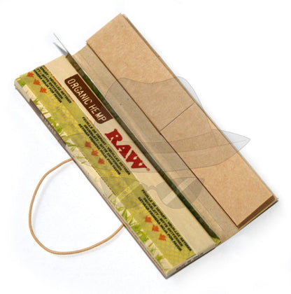 Raw King Size Slim + Tips Rolling Paper Connoisseur Classic Papers