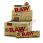 Raw King Size Slim + Tips Rolling Paper Connoisseur Organic Papers