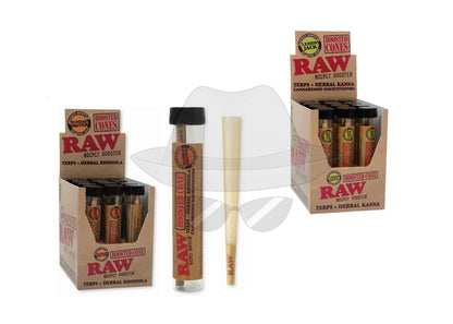 Raw Rocket Boost Terp Infused Cone-12Ct Rolling Papers