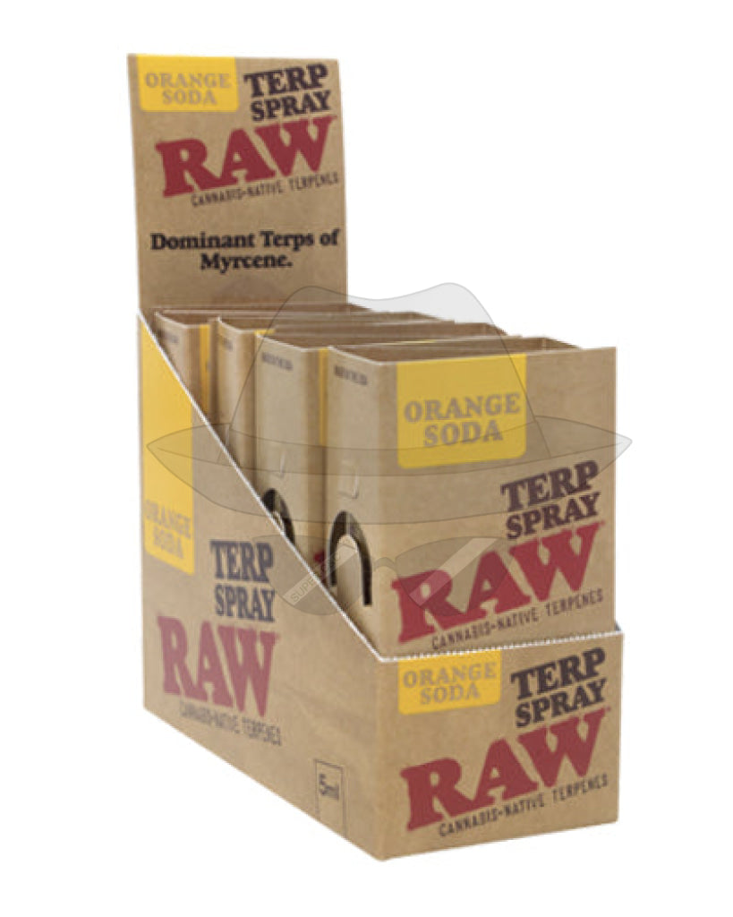 Raw 5Ml Terp Spray 8Ct/Display Orange Soda Rolling Papers