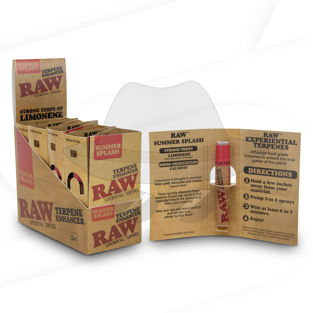Raw Terpene Spray 8ct/Display Rolling Papers