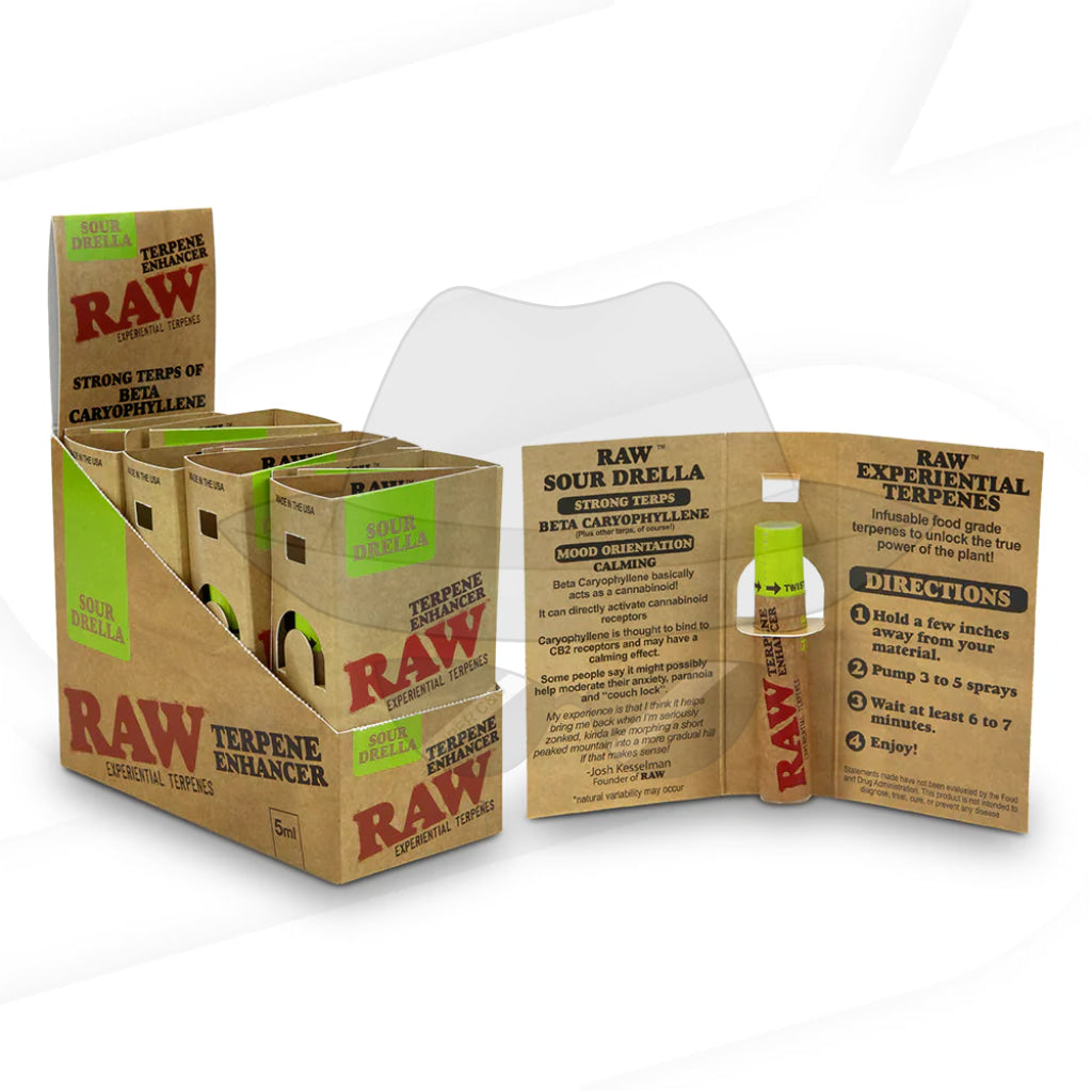 Raw Terpene Spray 8ct/Display Rolling Papers