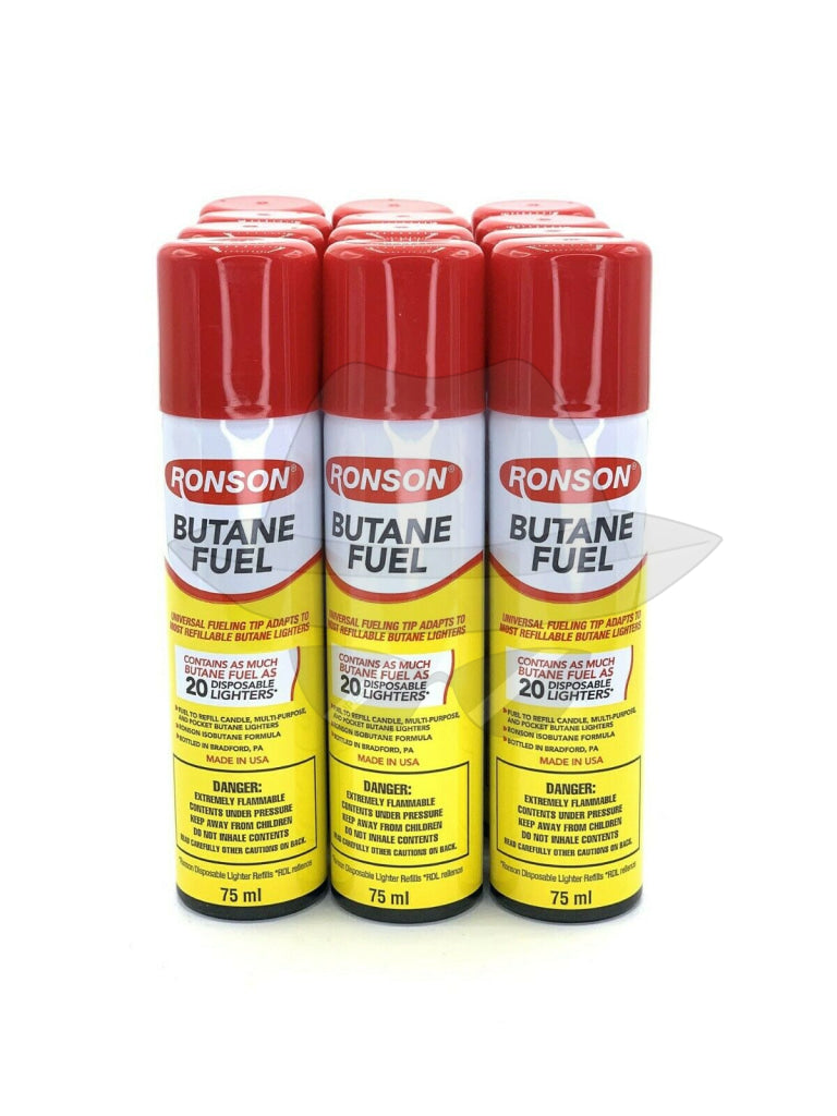 Ronson Butane Fuel 75Ml-12Ct Lighter