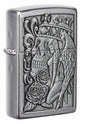 #075 ZIPPO OIL LIGHTER: Skull and Angel