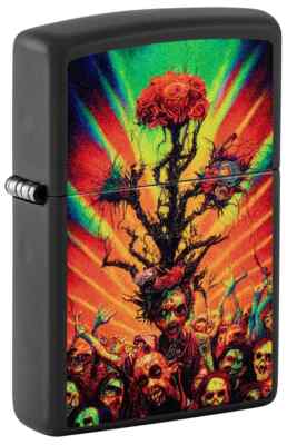 #152 ZIPPO OIL LIGHTER: Abstract Zombie