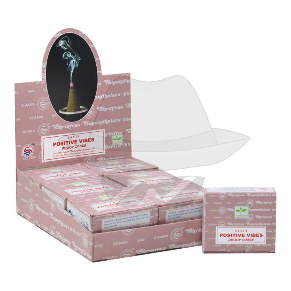 Satya Dhoop Cones Positive Vibes Incense