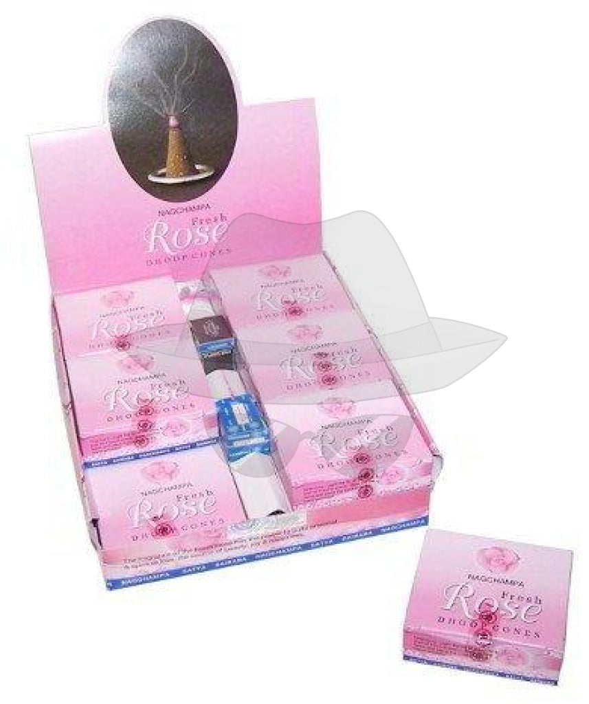 Satya Nagchampa Dhoop Cones Rose Incense