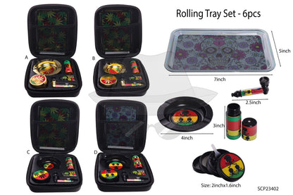 Scp23402 Rolling Tray Set 6Pcs Accessories
