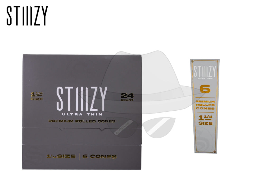 STIIIZY ULTRA THIN PREMIUM ROLLED CONE 1 1/4 Rolling Papers