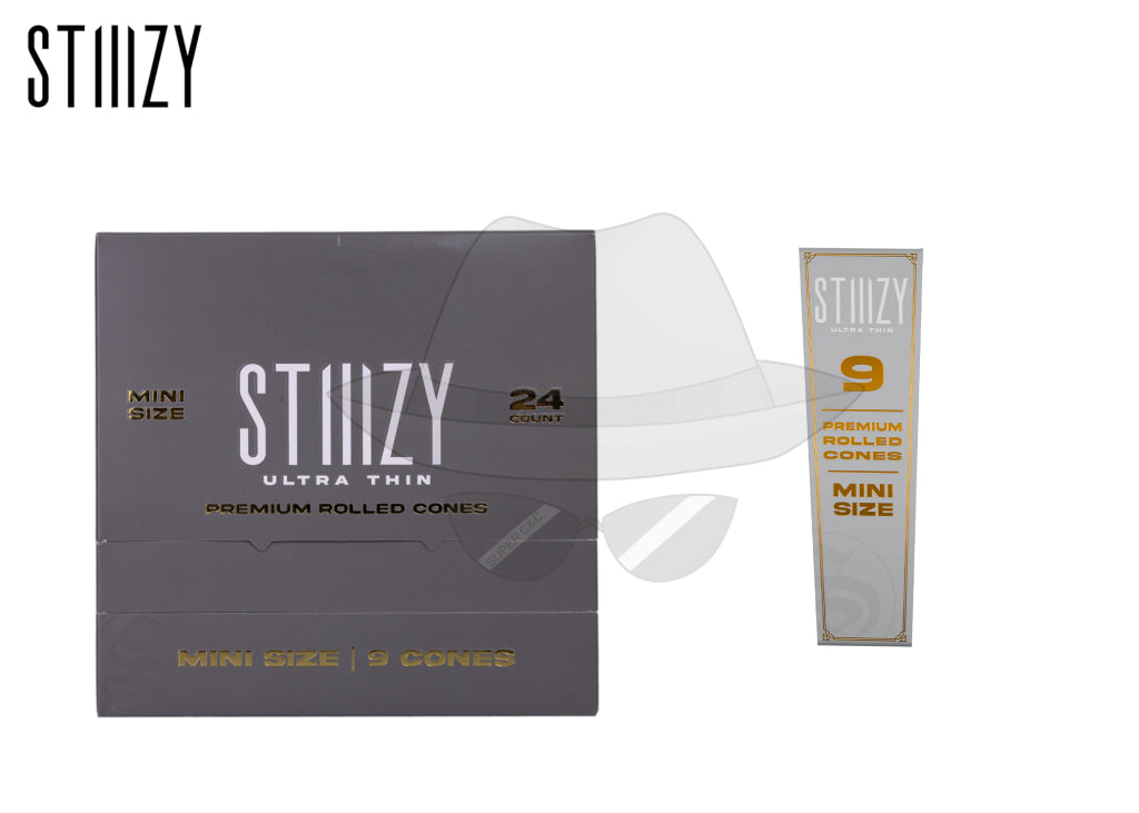STIIIZY ULTRA THIN PREMIUM ROLLED CONE Mini Size Rolling Papers
