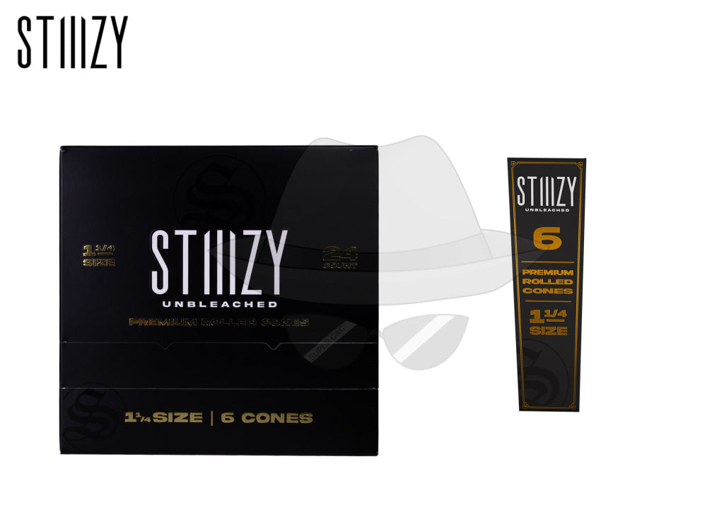 STIIIZY UNBLEACHED PREMIUM ROLLED CONE 1 1/4 Rolling Papers