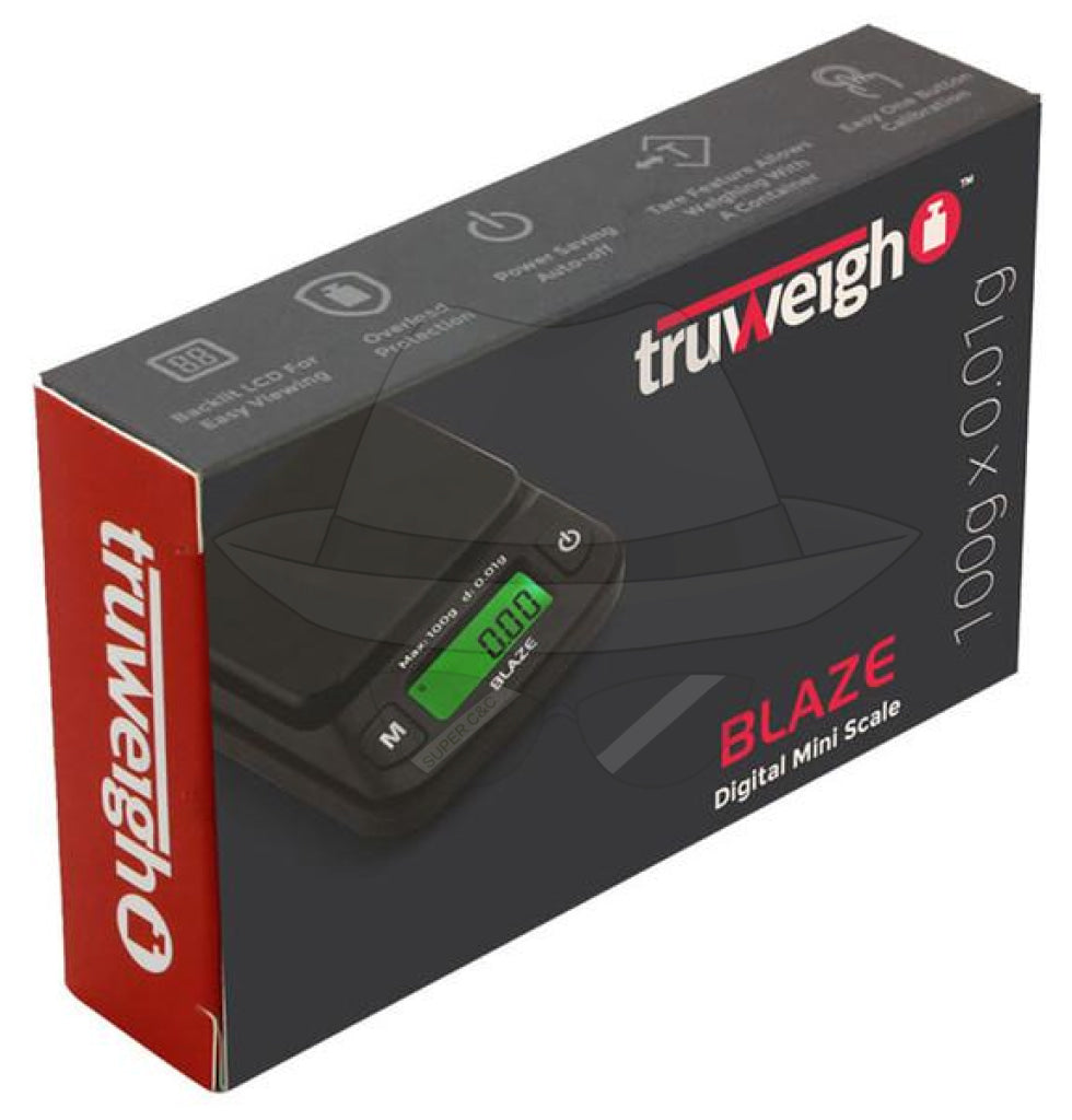Truweigh Blaze Digital Mini Scale - Black 100Gx0.01G Scale