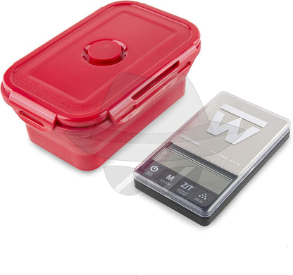 Truweigh Crimson Collapsible Bowl Scale 1000G X 0.1G