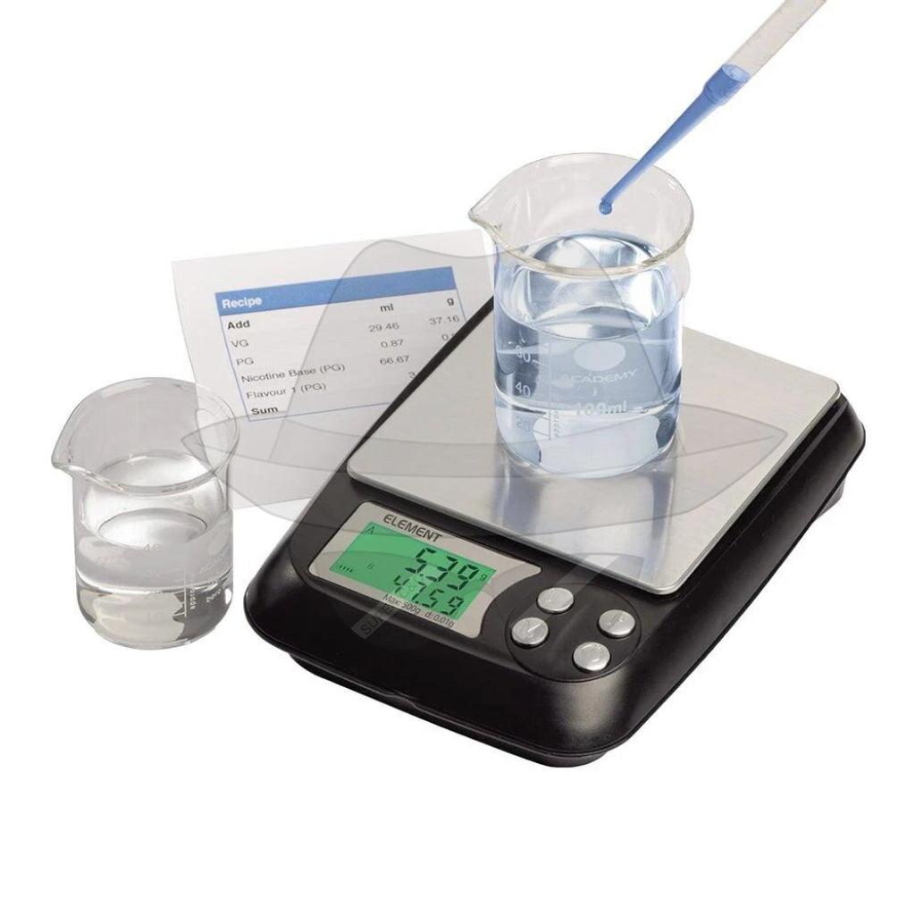 Truweigh Element Diy E-Liquid Scale - 500G X 0.01G Black Scale