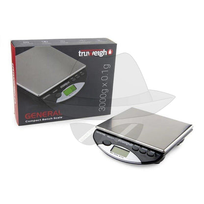 Truweigh General Compact Bench Scale - Black Scale