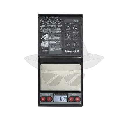 Truweigh Note Digital Mini Scale 100G X 0.01G - Black Scale